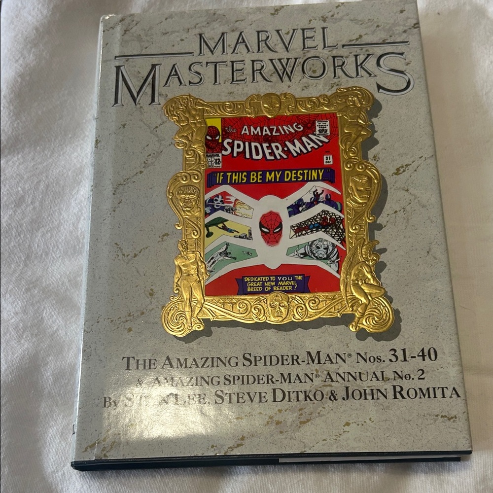 Marvel Masterworks Spider-Man Hardcover with Red and Gold Accents